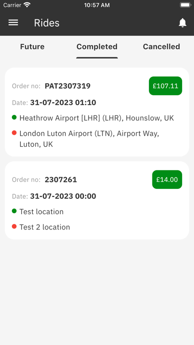 Platinum Airports Transfer Screenshot