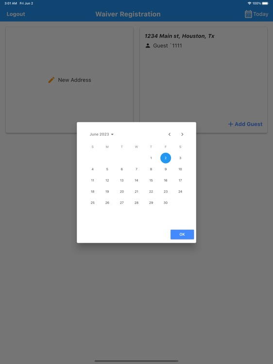Waiver Regisitration