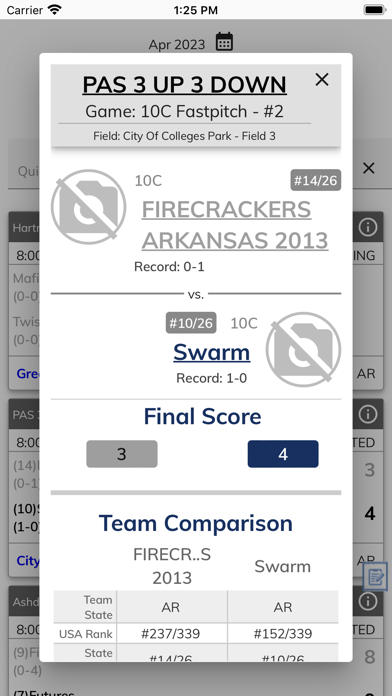 USA Softball of Arkansas Screenshot