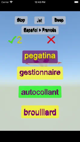 Game screenshot Egitir Español Francés palabra apk