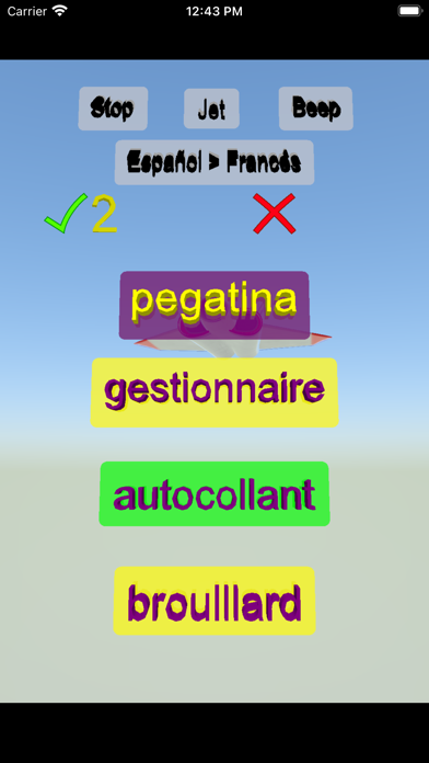 Egitir Español Francés palabra Screenshot