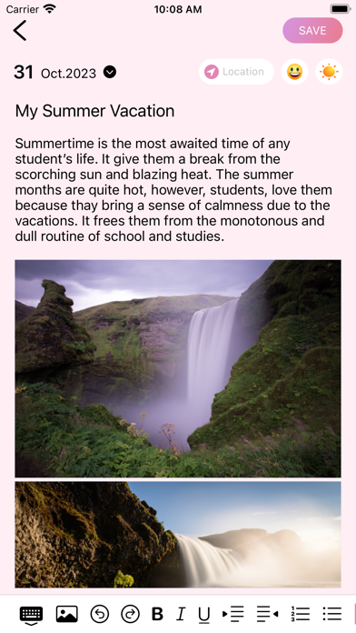 Sweet Diary - Daily Journal Screenshot