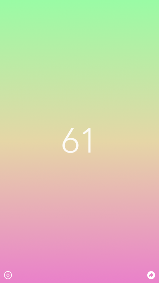 #3. Rainbow Counter (iOS) Podle: Goro Sato