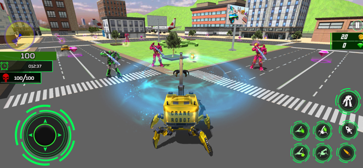 Spider Crane Robot Shooting 3D screenshot 2