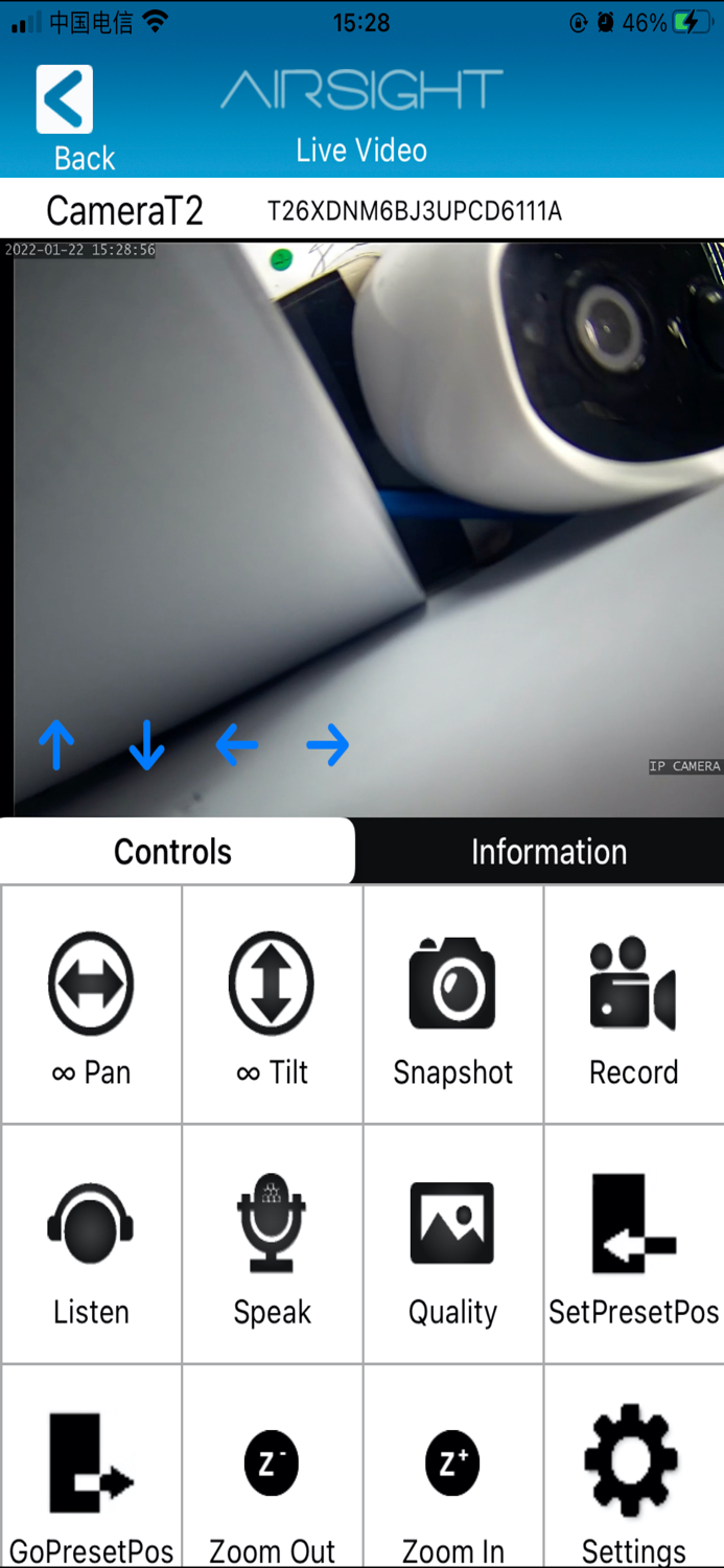 X10 Airsight Camera App