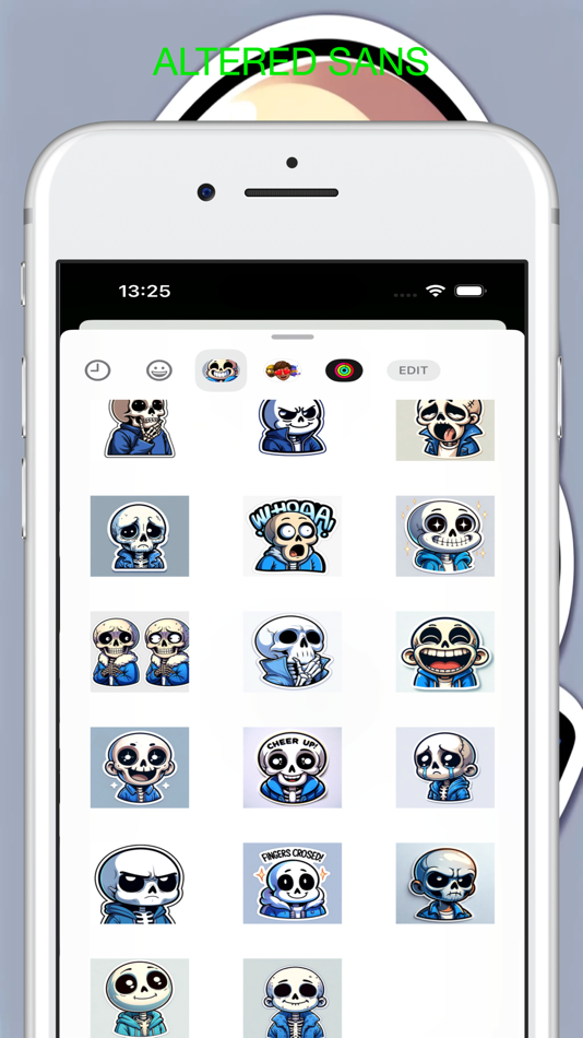 #7. Sans Altered Stickers (iOS) 由: MULTITECHNIQUE BUSINESS COMAPNUY INVESTMENT