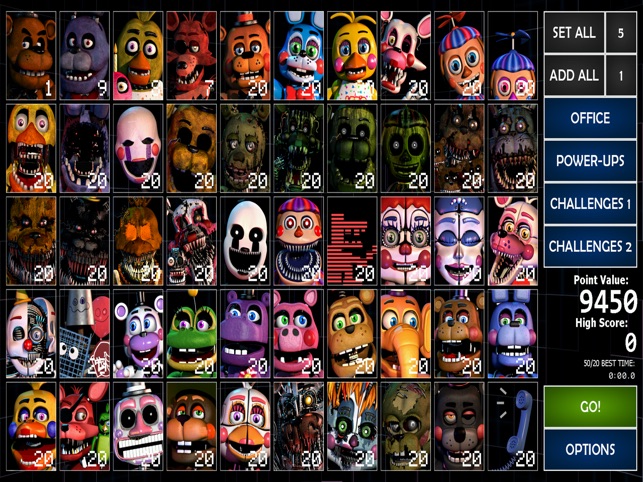 Como conseguir dominar cada animatronics fnaf 2