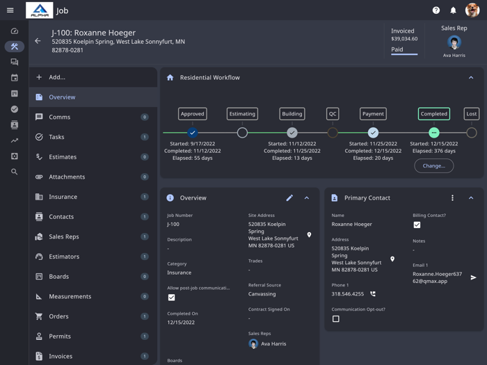 QMax Roofing Construction CRM