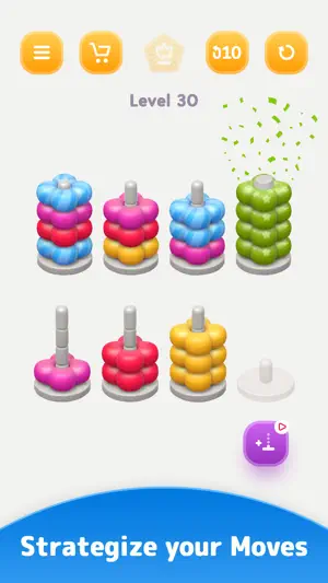 Color Sort 3D - Hoop Puzzle screenshot 2