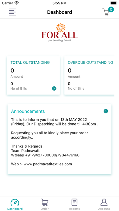 Padmavati Textiles Screenshot