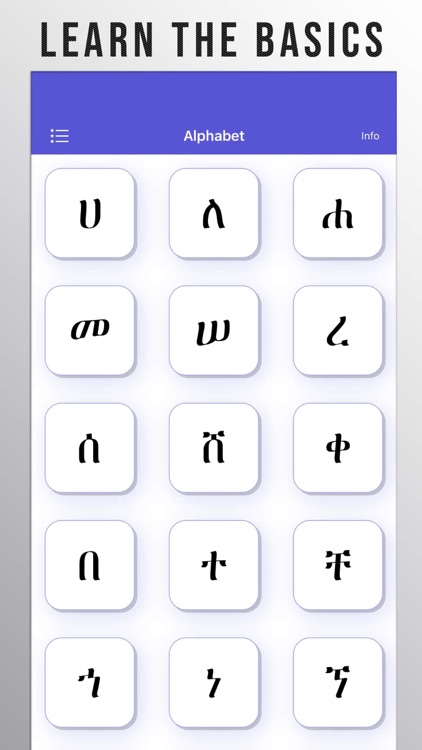 Amharic Alphabet