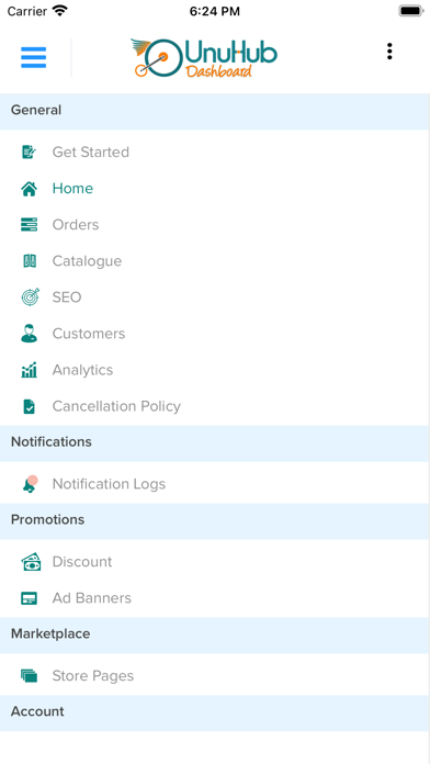 UnuHub Dashboard Screenshot