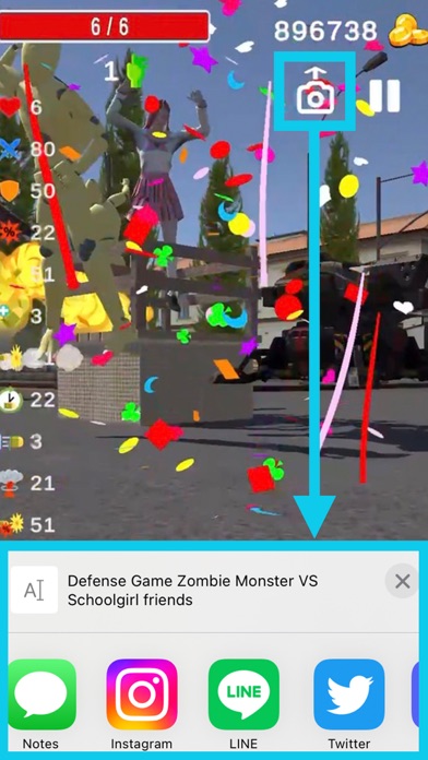 DefenseGameZombieVSSchoolgirl Screenshot