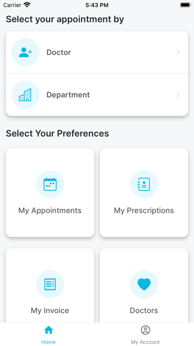 AlmightyHMS Patient Portal Screenshot