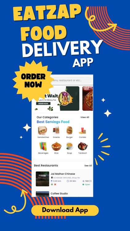 EatZap Food Delivery App