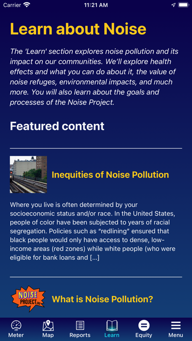 NOISE Project Screenshot