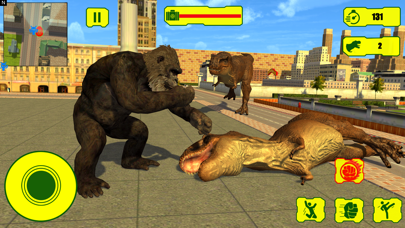 Wild Gorilla vs Dinosaur Fight Screenshot