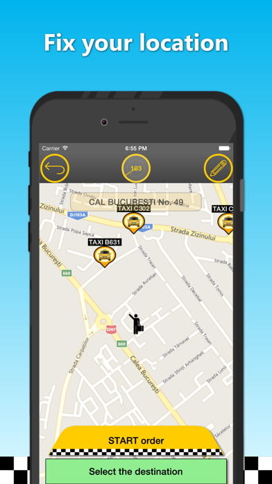 SMART TAXI Arad Client Screenshot