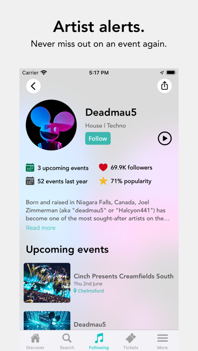 Screenshot #2 pour Skiddle: Events and Tickets