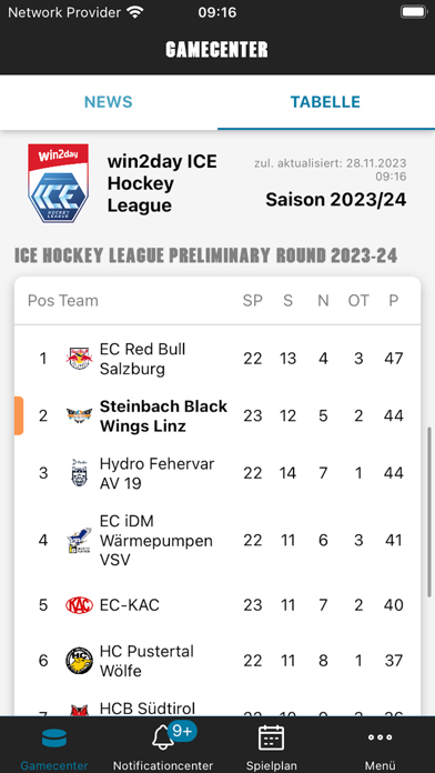 Steinbach Black Wings Linz Screenshot