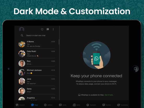Messenger Duo for WhatsApp iPad app afbeelding 4