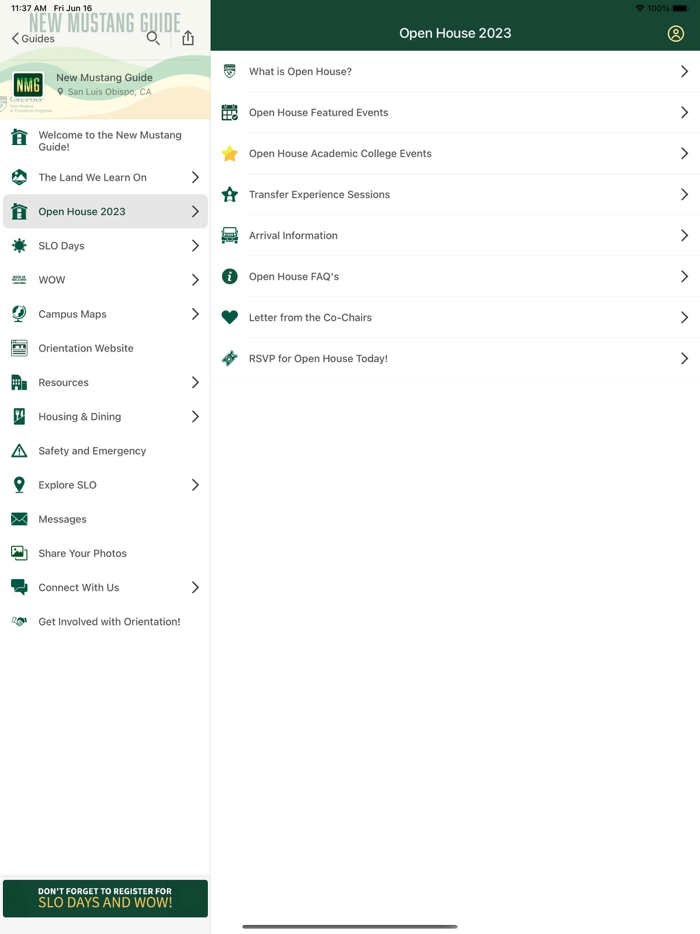 Cal Poly Orientation