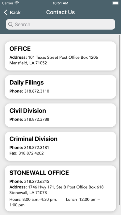 DeSoto Clerk of Court, LA Screenshot