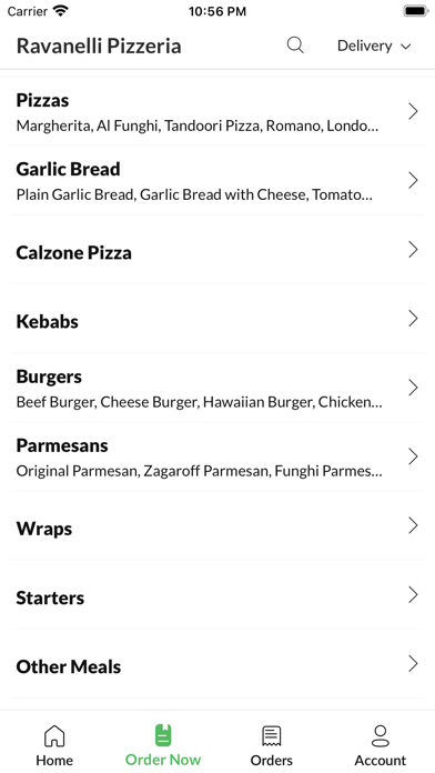 Ravanelli Pizzeria Screenshot