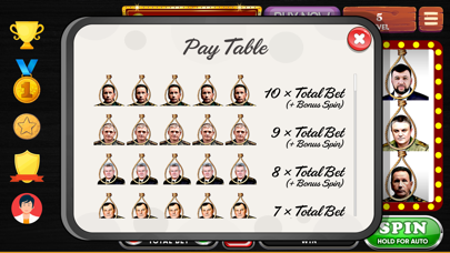 War Criminal Slot Machine Screenshot