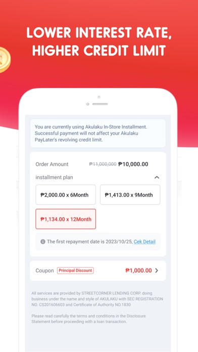 Akulaku PayLater Screenshot