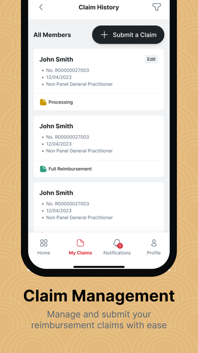 PRU E-Benefits Screenshot