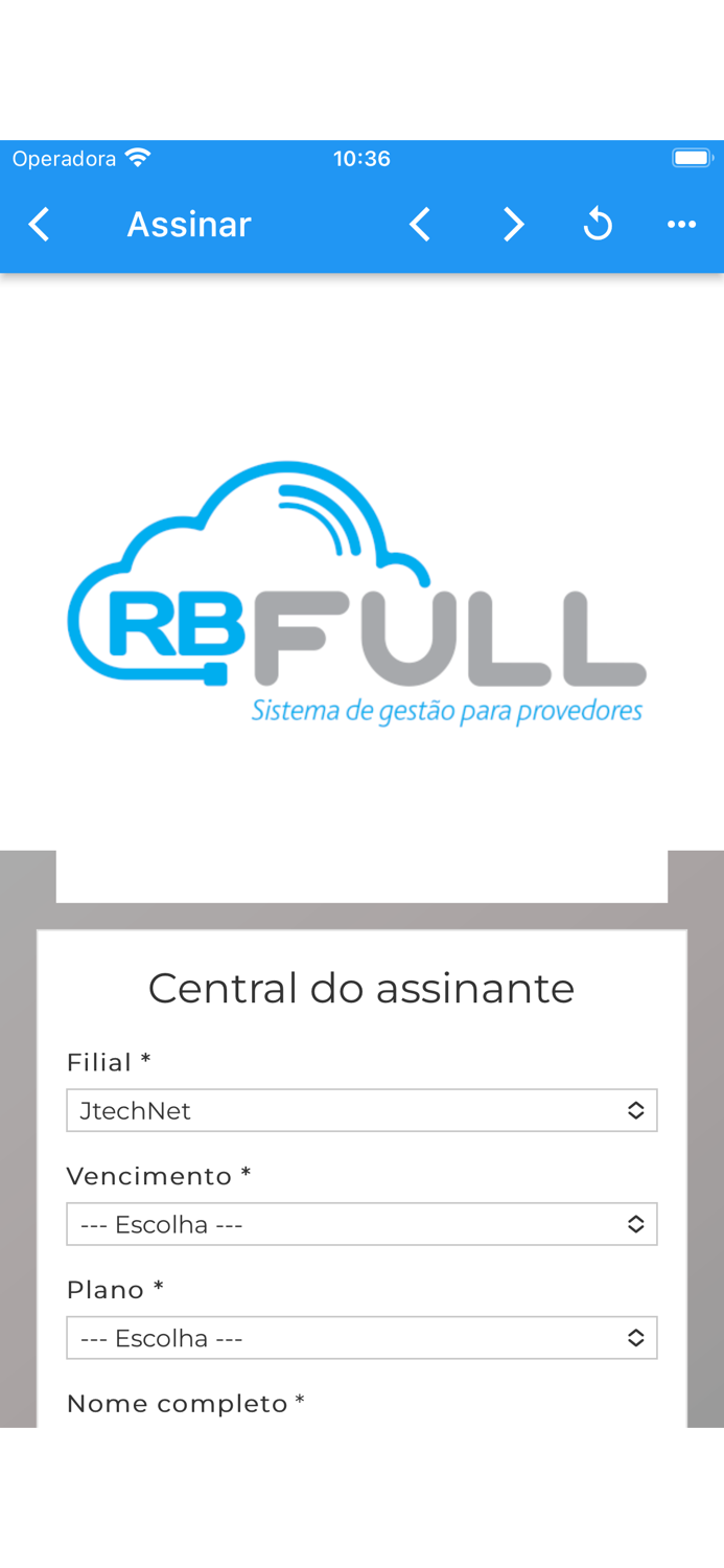 RBFULL CENTRAL DO ASSINANTE