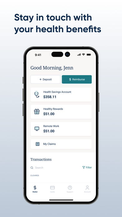 Health Wallet Benefits Screenshot
