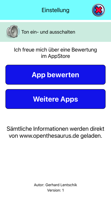 Thesaurus-Deutsch Screenshot
