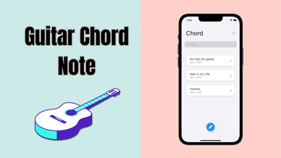 Guitar Chord & Lyrics Note App Screenshot