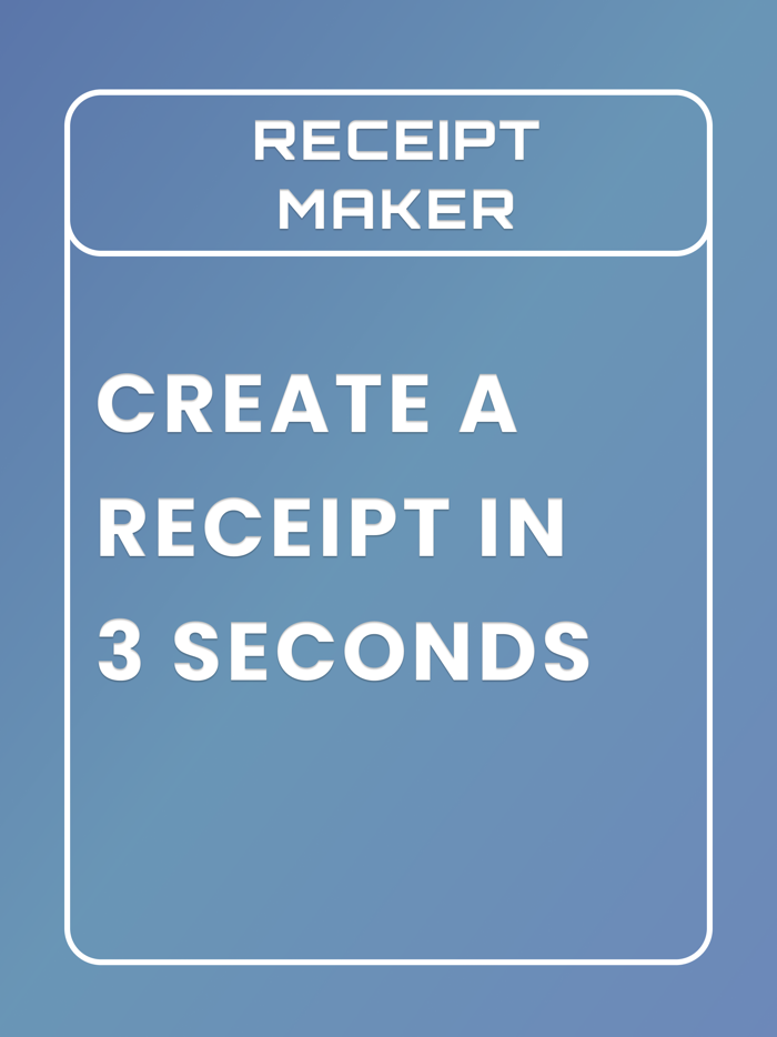 Receipts App Receipt Maker