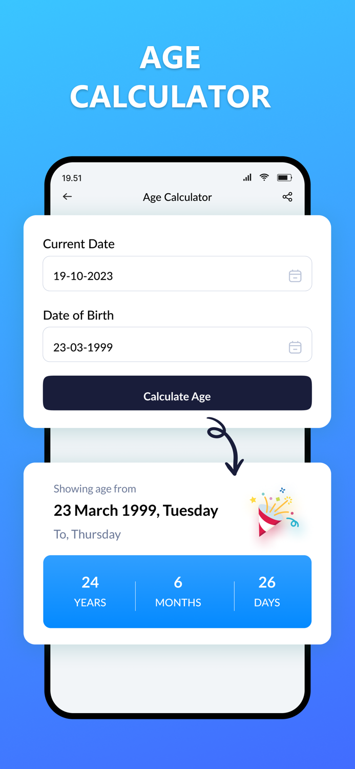 Age Calculator Bday Countdown