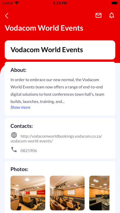 Vodacom Incentives Screenshot
