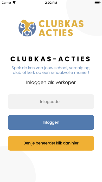 Clubkas-acties Screenshot