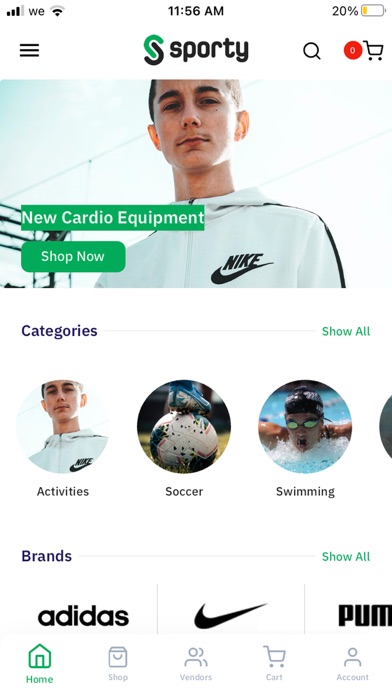 Sporty Store Screenshot