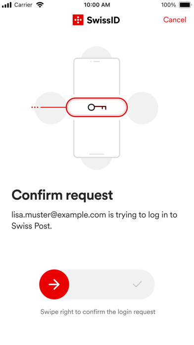 SwissID Screenshot