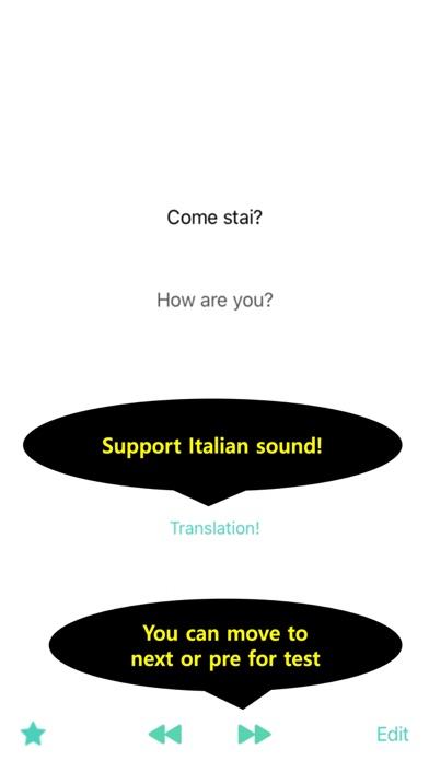 My Italian Vocabulary Screenshot