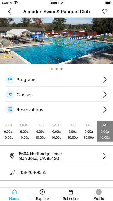 Almaden Swim & Racquet Screenshot