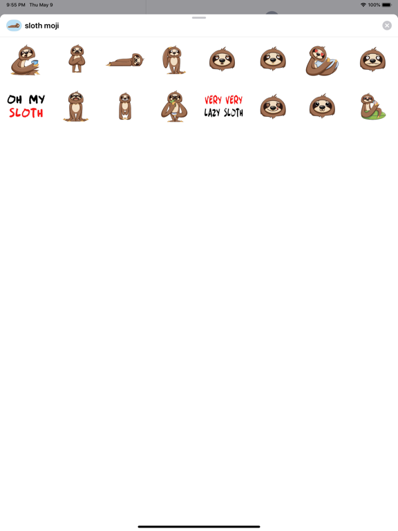 Screenshot #4 pour Sloth emojis & funny stickers