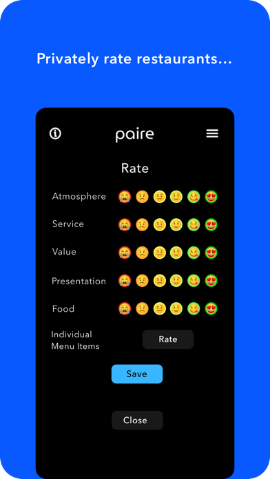 Paire: Food & Restaurant Guide Screenshot