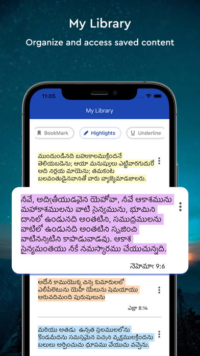 Telugu Bible Audio Screenshot