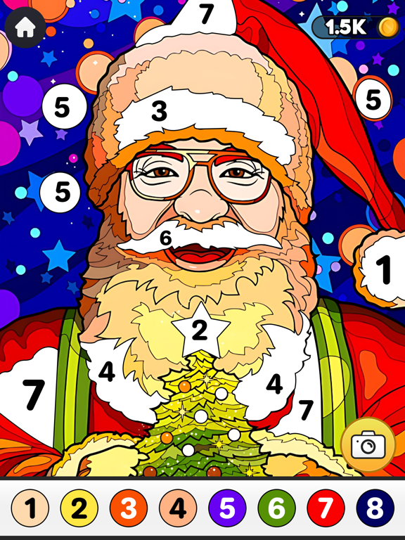 Screenshot #6 pour Christmas Coloring By Numbers