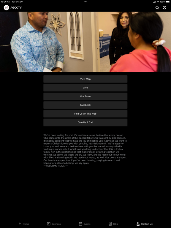 AbundantGrace CommunityChurch iPad screenshot 4 - Lifestyle app