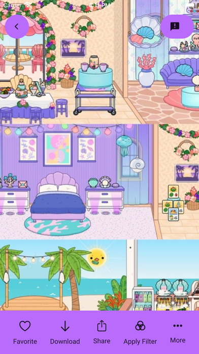 Purple Toca kuromi House Ideas Screenshot