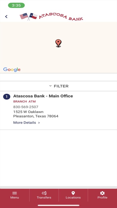 ATASCOSA BANK Screenshot